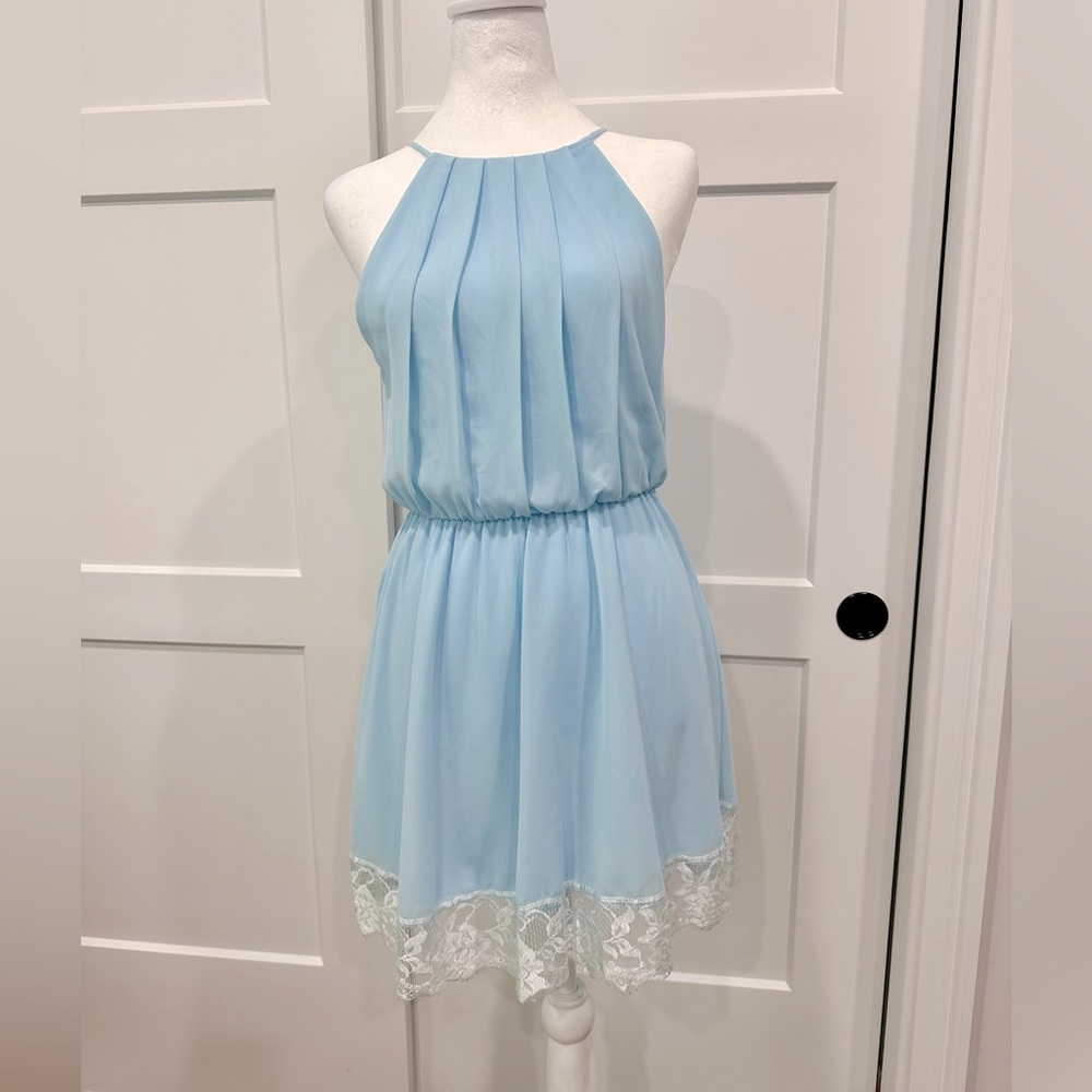 Papaya women’s/teens light blue mini party dress
